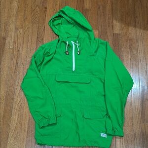 LL Bean kelly green windbreaker